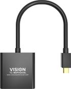 Vision TC-MDPVGA/BL video cable adapter Mini DisplayPort VGA (D-Sub) Black image