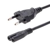 StarTech.com 3m (10ft) Laptop Power Cord, EU Plug to C7, 2.5A 250V, 18AWG, Laptop Replacement Cord, Printer Power Cable, Laptop Charger Cord, Laptop Power Brick Cord, Black image