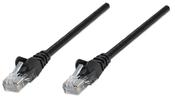 Intellinet Network Patch Cable, Cat5e, 0.5m, Black, CCA, U/UTP, PVC, RJ45, Gold Plated Contacts, Snagless, Booted, Lifetime Warranty image