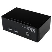 StarTech.com 2 Port DVI VGA Dual Monitor KVM Switch USB with Audio &amp; USB 2.0 Hub image