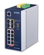 PLANET IGS-5225-8P4S network switch Managed L2+ Gigabit Ethernet (10/100/1000) Power over Ethernet (PoE) Blue, Silver image