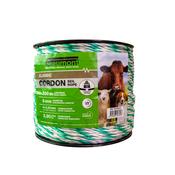 Twisted green and white rope 5mmX200m BEAUMONT CLASSIC [003125165216]