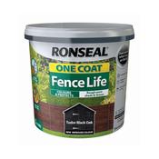 Ronseal One Coat Fence Life Tudor Black 5L [144BW027] image