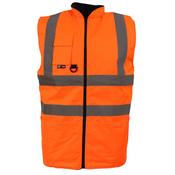 Hi Viz Fleece Lined Bodywarmer [0110621] image