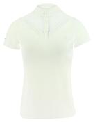 EQUITHÈME "DOVIL" LADIES SHORT SLEEVED POLO WHITE [037962080]