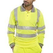 Hi viz En471 Birds Eye Poloshirt Yellow  [184HV35] image