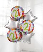 21st Birthday Balloon Bouquet** image