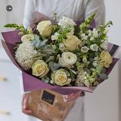 Deluxe Neutral Romantic Bouquet with White Roses image