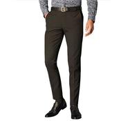 Mens Santi Slim Formal Trousers - Black - 32W X 34L image