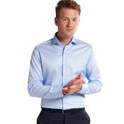 Mens Twill Slim Fit Formal Shirt - Blue - 38 image