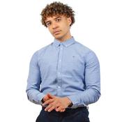 Mens Slim Stretch Oxford Shirt - Navy - XS image