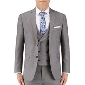 Mens Harcourt Slim Tailored Suit Jacket - Silver - 50R image