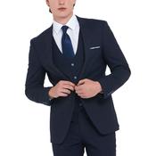 Navy Antoine Pin Dot 3-Piece Suit - 36L image