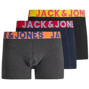 Mens Cotton Stretch 3-Pack Trunks - Crazy - S image