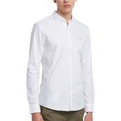 Mens Brewer Slim Fit Oxford Shirt - White - L image