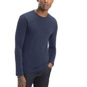 Mens Long Sleeve Organic Cotton T-Shirt - Black Iris - XS image