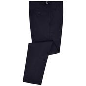 Mens Wool-Rich Slim Fit Dinner Suit Trousers - Navy - 30W X 30L image