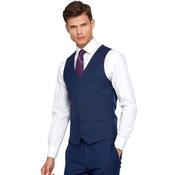 Mens James Tapered Suit Waistcoat - Blue - 36W X 32L
