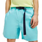 Mens Belted Beach Shorts - Chlorine Blue - S image