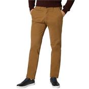 Mens Slim Fit Cotton-Stretch Chinos - Tan - 30W X 32L image