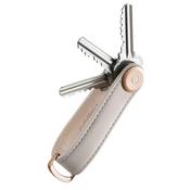 Leather Key Organiser - Stone - One