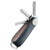 Leather Key Organiser - Navy - One