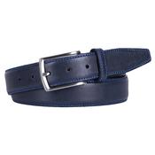 Mens Genuine Leather Belt - Navy - 85 image