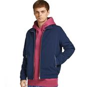 Mens High Neck Bomber Jacket - Navy - M image