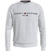 Mens Logo Embroidery Sweatshirt - Light Grey - S image