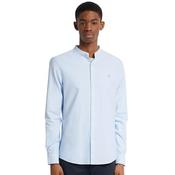 Mens Brewer Grandad Oxford Shirt - Sky Blue - L image