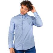 Mens Stretch Oxford Cotton Slim Shirt - Lavender - 2XS