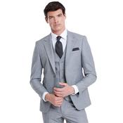 Mens Stanley 3-Piece Suit - Silver - 46R image