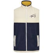 Mens Signature Mixed Media Gilet - Navy - XL image