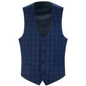 Mens X-Slim Wool-Blend Suit Waistcoat - Dark Blue - 40R image