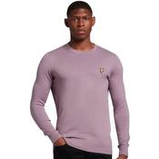Mens Cotton Merino Crew Jumper - Billboard Purple - S image