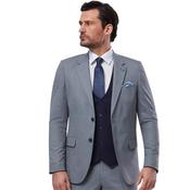Mens Zagreb 3-Piece Suit - Silver - 42R