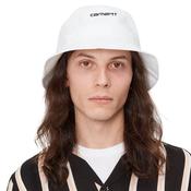 Mens Script Bucket Hat - White - One image