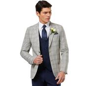 Mens Charles Tailored Fit Suit Jacket - Stone - 42R image