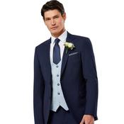 Mens Andrew Tapered Fit Suit Waistcoat - Sky - 36R image