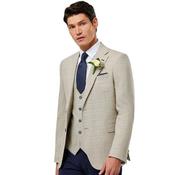 Mens Phillip Tailored Fit Suit Jacket - Stone - 38R image