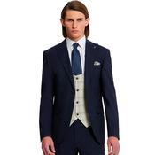 Mens Paris Super Slim 3-Piece Suit - Navy - 40R image