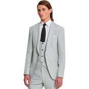 Mens Napoli Super Slim 3-Piece Suit - Silver - 38R image