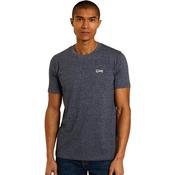 Mens Basic Sky O Neck T- Shirt- Indigo Navy - XS image