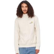 Mens Half-Zip American Script Sweatshirt - Natural - XS image