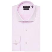 Mens Seville Tapered Fit Cotton Stretch Shirt - Pink - 37