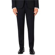 Mens Slim Fit Wool Rich Tuxedo Trousers - Black - 30W X 32L image