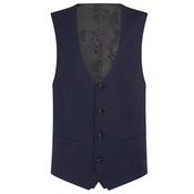 Mens Wool-Rich Tuxedo Waistcoat - Navy - 36R image