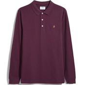 Mens Blanes Long Sleeve Polo Shirt - Farah Red - 2XL image