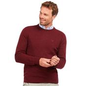 Mens Tisbury Lambswool Blend Sweater - Ruby - S image