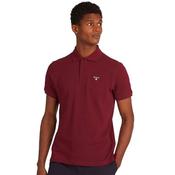Mens Tartan Pique Polo Shirt - Ruby - S